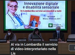 Al via in Lombardia il servizio di video-interpretariato nella Lis